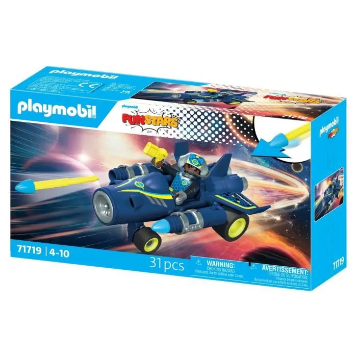 Playmobil 71719 Kart Vaisseau Spatial Funstars - Jeu de Construction 31 Pièces - Dès 4 Ans