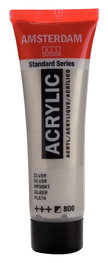 Amsterdam Standard Series Peinture Acrylique Argent 800 - Tube 20 ml