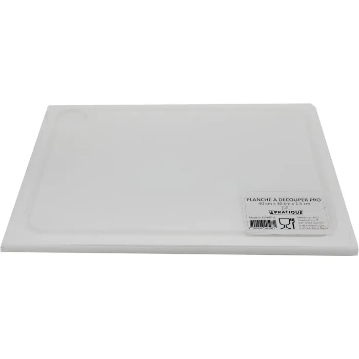 Le Pratique Planche à découper PRO avec rigole et récupérateur de jus 40 x 30 x 1,5 cm Le Pratique Planche à découper PRO avec rigole et récupérateur de jus 40 x 30 x 1,5 cm