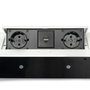 Emuca Atom 26 Lite Multiconnecteur pour bureau Blanc