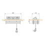 Emuca Atom 26 Lite Multiconnecteur pour bureau Blanc