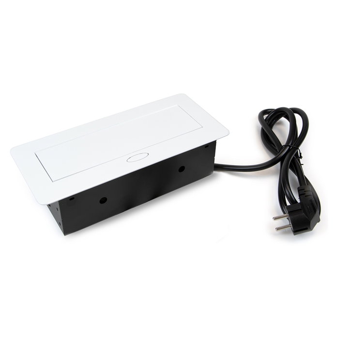 Emuca Atom 26 Lite Multiconnecteur pour bureau Blanc