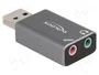 DELOCK Carte Son USB 2.0 Gris