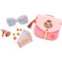 JAKKS PACIFIC Sac à dos de voyage Princesses Disney avec clés, argent jouet et lunettes de soleil