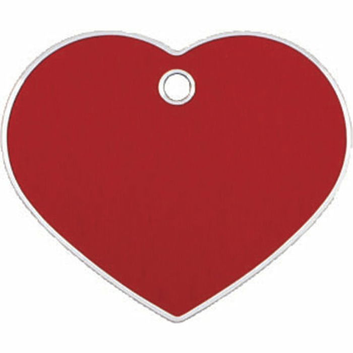 Plaque d'identification pour collier Imarc Heart Rouge