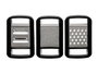 Kinvara Set de 3 Râpes avec Réservoir 17 x 23 x 3 cm Noir Plastique et Métal (Set de 12)