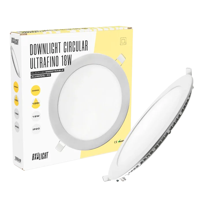 BX3 LIGHT Plaque LED circulaire 18W 1409Lm 3000K 40000h éclairage intérieur blanc chaud - Réf: BX3-RDP13-18W-WW