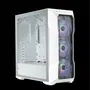 Cooler Master TD500 Mesh White Boîtier PC Blanc avec 3 Ventilateurs ARGB, USB 3.2 Gen 2 Type C