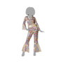 Atosa Déguisement Disco Femme Adulte Multicolore avec Ceinture
