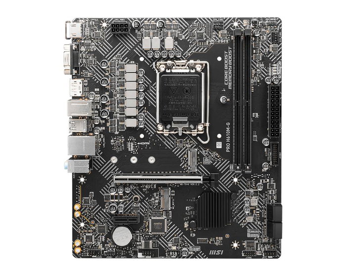 MSI PRO H610M-G DDR5 Carte mère micro-ATX Socket LGA 1700 Chipset Intel H620 Mémoire DDR5