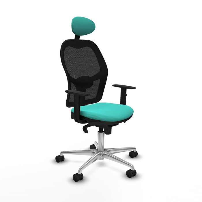 Piqueras y Crespo Chaise de Bureau avec Appui-tête 1D086N1 Turquoise Piqueras y Crespo Chaise de Bureau avec Appui-tête 1D086N1 Turquoise