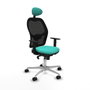 Piqueras y Crespo Chaise de Bureau avec Appui-tête 1D086N1 Turquoise