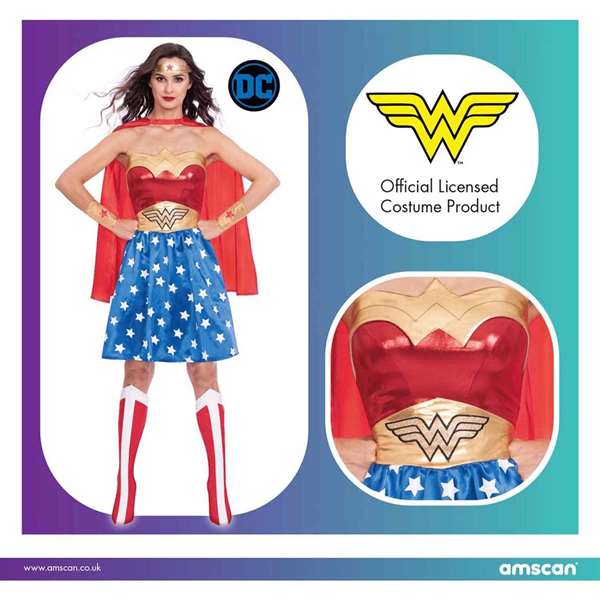 Liragram WB Wonder Woman Déguisement adulte Taille XL 42/44 - Multilingue Liragram WB Wonder Woman Déguisement adulte Taille XL 42/44 - Multilingue
