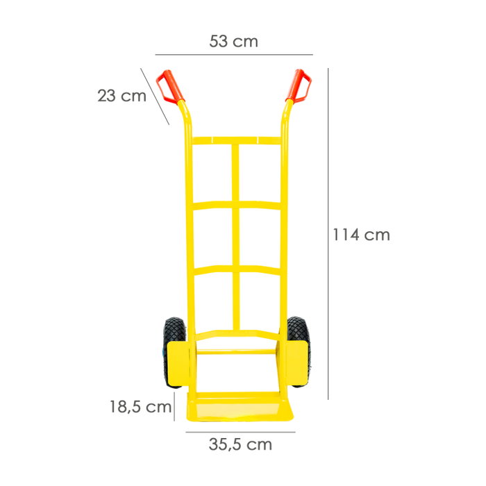 WOLFPACK LINEA PROFESIONAL Carretilla Almacen Rueda Neumatica Easy