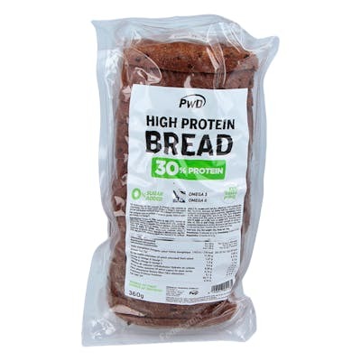 PWD NUTRITION High Protein Bread 360 g - Pain riche en protéines, faible en sucre, idéal pour régime Keto et perte de poids PWD NUTRITION High Protein Bread 360 g - Pain riche en protéines, faible en sucre, idéal pour régime Keto et perte de poids