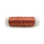 Fil de cuivre gainé sur bobine n° 6, calibre 0,40 mm x 50 m, couleur cuivre