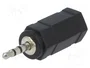 LOGILINK Adaptateur Jack 2,5 mm mâle vers Jack 3,5 mm femelle noir