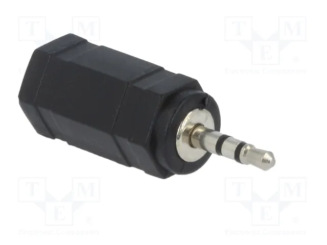 LOGILINK Adaptateur Jack 2,5 mm mâle vers Jack 3,5 mm femelle noir