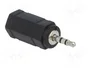 LOGILINK Adaptateur Jack 2,5 mm mâle vers Jack 3,5 mm femelle noir