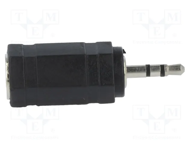 LOGILINK Adaptateur Jack 2,5 mm mâle vers Jack 3,5 mm femelle noir