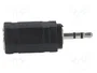 LOGILINK Adaptateur Jack 2,5 mm mâle vers Jack 3,5 mm femelle noir