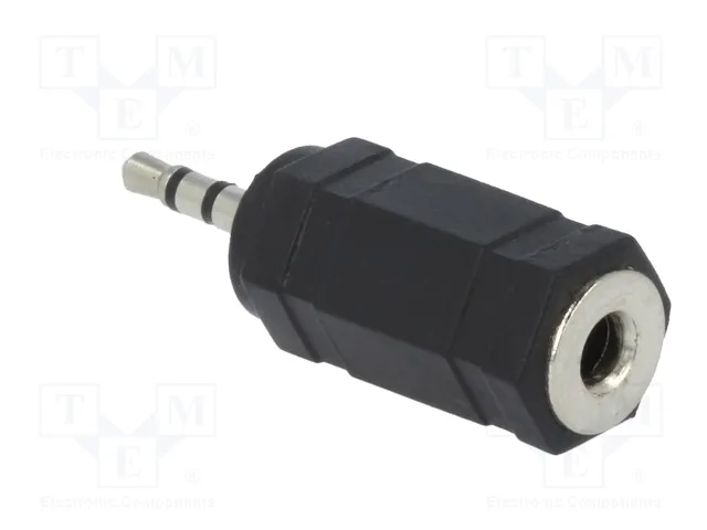 LOGILINK Adaptateur Jack 2,5 mm mâle vers Jack 3,5 mm femelle noir