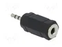 LOGILINK Adaptateur Jack 2,5 mm mâle vers Jack 3,5 mm femelle noir