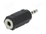 LOGILINK Adaptateur Jack 2,5 mm mâle vers Jack 3,5 mm femelle noir