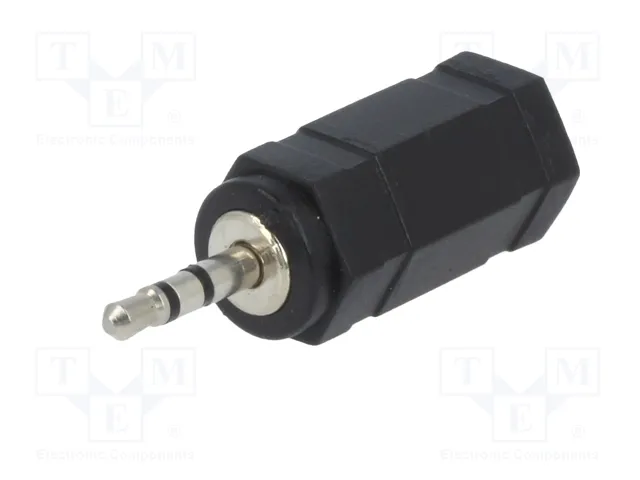 LOGILINK Adaptateur Jack 2,5 mm mâle vers Jack 3,5 mm femelle noir