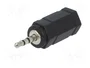 LOGILINK Adaptateur Jack 2,5 mm mâle vers Jack 3,5 mm femelle noir