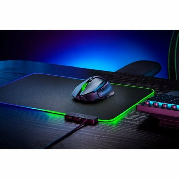 Razer Souris Gaming Basilisk V3 X Hyperspeed Sans Fil - Noir (RZ01-04870100-R3G1) | DPI Réglable, 6 Boutons Programmables, Rétroéclairage RGB