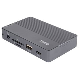 Tooq Boîtier SSD M.2 NVMe/SATA avec HUB USB-C 11-en-1, Gris