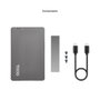 Tooq Boîtier SSD M.2 NVMe/SATA avec HUB USB-C 11-en-1, Gris