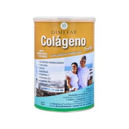 Dimefar Colageno Forte 300Gr - Complément alimentaire collagène hydrolysé avec curcuma, calcium, vitamines C, D3, K2 et acide hyaluronique