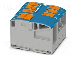 PHOENIX CONTACT PTVFIX 6/6X2,5 BU Connecteur pour rail DIN