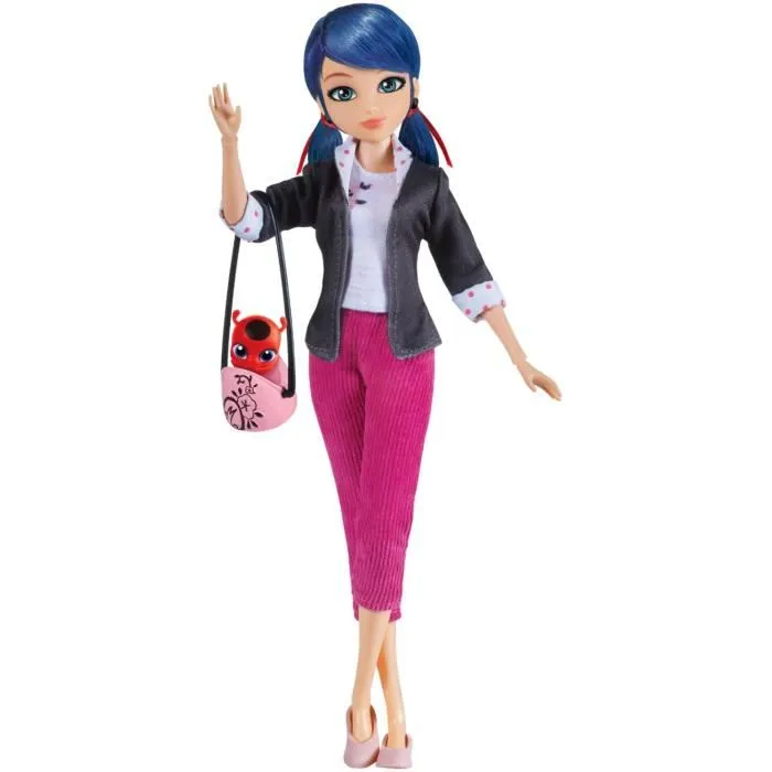 Bandai Miraculous Ladybug Poupée Mannequin Marinette 26 cm Collection Personnage Série Télévisée Miraculous les aventures de Ladybug et Chat Noir