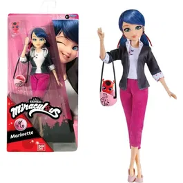Bandai Miraculous Ladybug Poupée Mannequin Marinette 26 cm Collection Personnage Série Télévisée Miraculous les aventures de Ladybug et Chat Noir