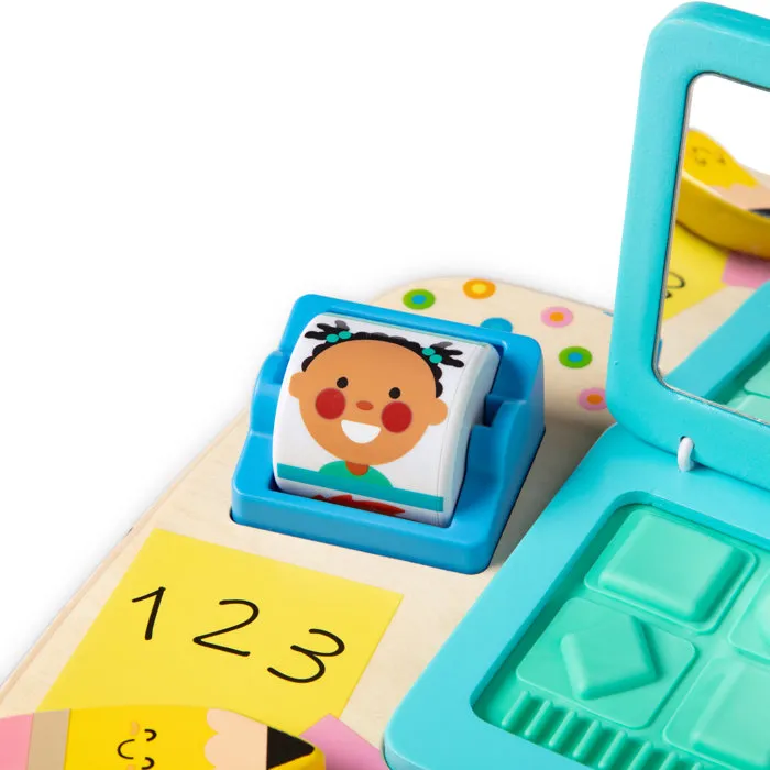 Melissa & Doug Bureau d'Activités pour Bébé - Éveil Sensoriel en Bois