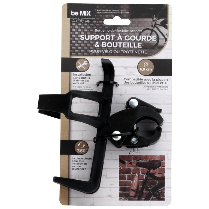 Be Mix Support pour bouteille de vélo et trottinette Be Mix Support pour bouteille de vélo et trottinette