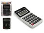 Pincello Calculatrice Compacte 8 Chiffres Bicolore Blanc Noir 7x2x11cm Plastique avec Pile AG10 (Set de 36)