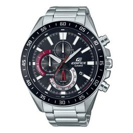 Casio EDIFICE - Montre homme en acier inoxydable, bracelet métal, cadran gris - Montre bracelet