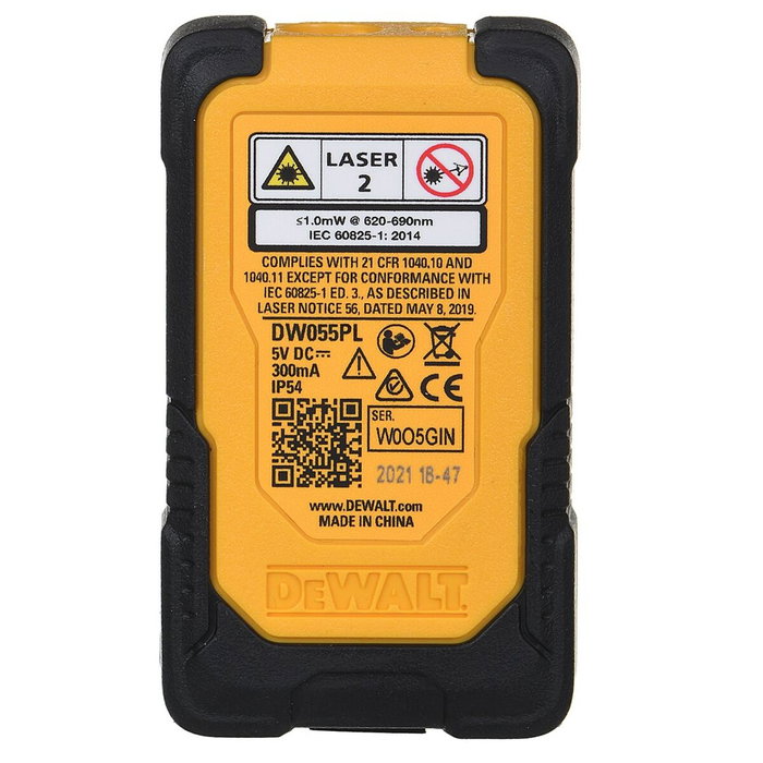 DEWALT DW055PL-XJ Télémètre Laser de Poche 16 m DEWALT DW055PL-XJ Télémètre Laser de Poche 16 m