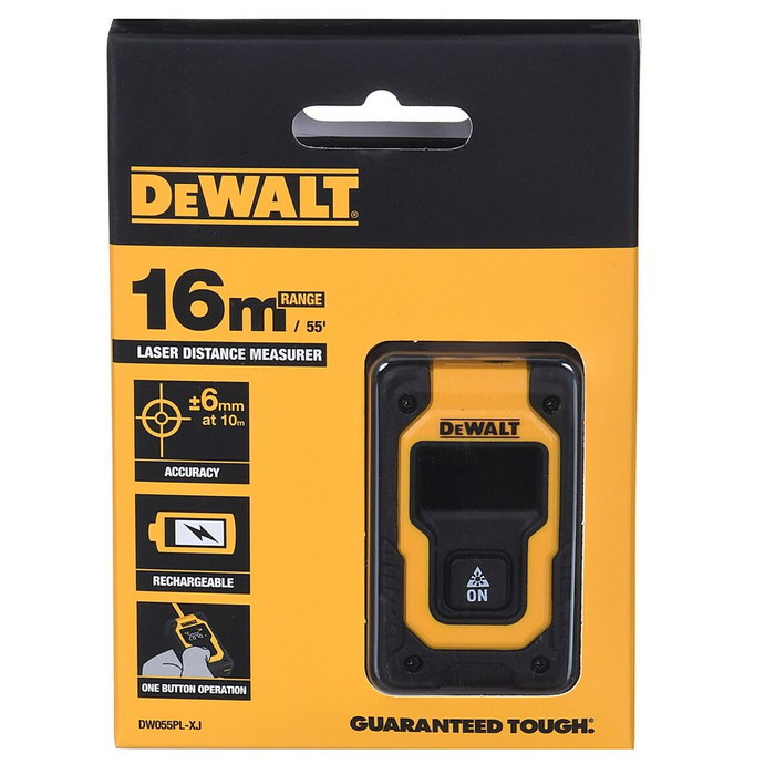 DEWALT DW055PL-XJ Télémètre Laser de Poche 16 m DEWALT DW055PL-XJ Télémètre Laser de Poche 16 m