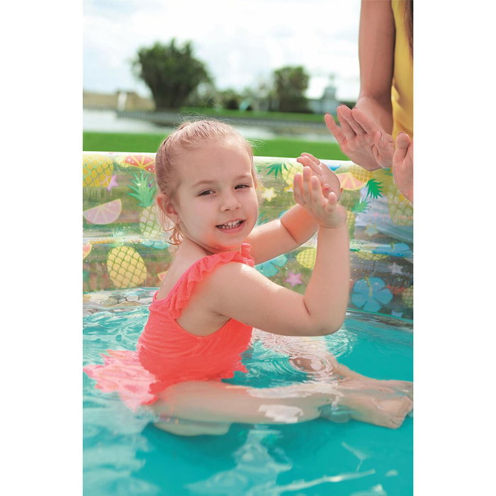 Bestway Piscine Gonflable 3 Anneaux Tropical Transparent 150x53 cm Bestway Piscine Gonflable 3 Anneaux Tropical Transparent 150x53 cm