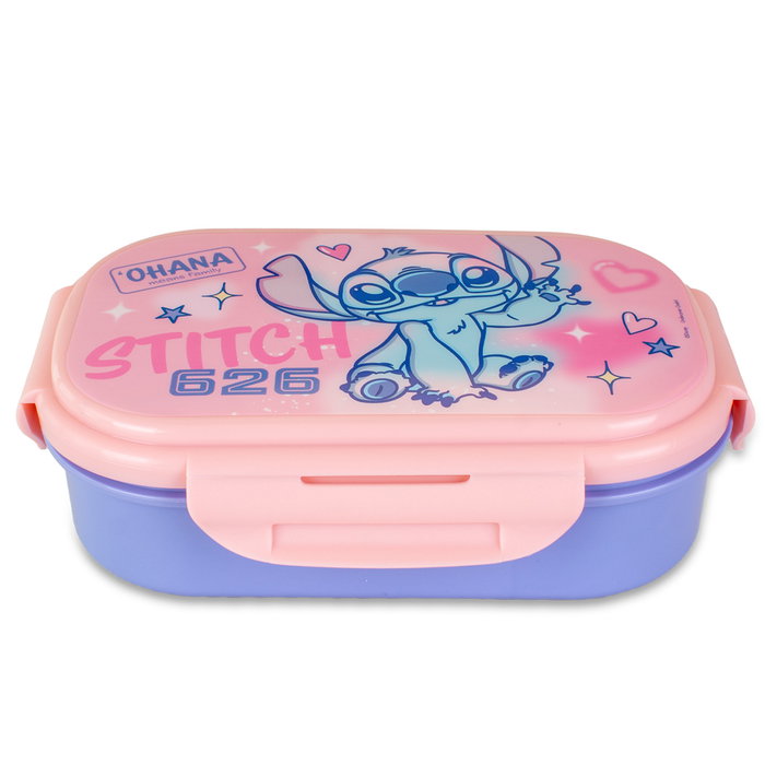Kids Licensing Sandwichera Stitch avec couvert Disney - 2 compartiments, dès 3 ans