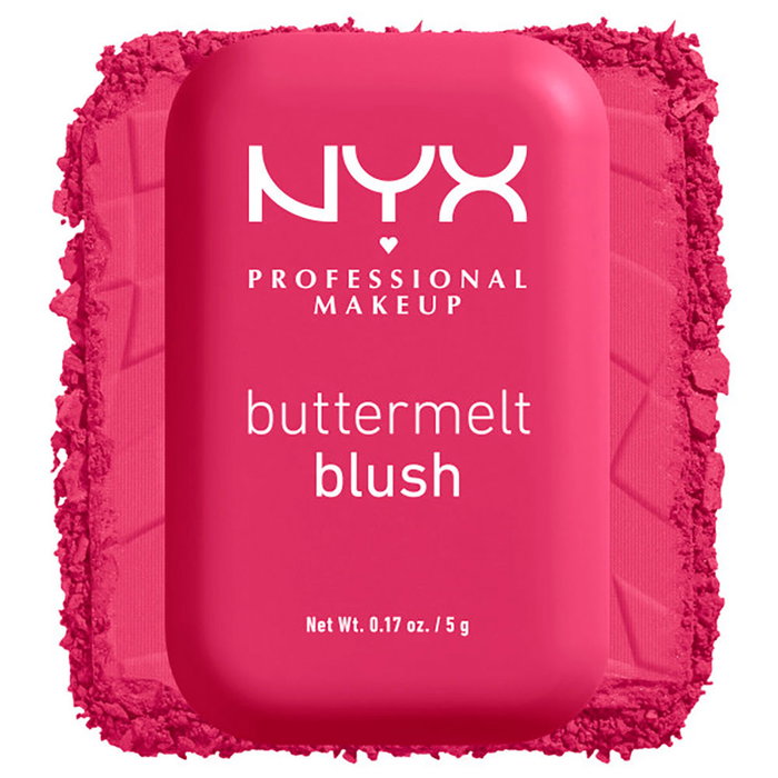 Nyx Professional Make Up Blush Poudre Buttermelt #BeurreQueAvant 5 g - Teinte intense, fini éclat naturel