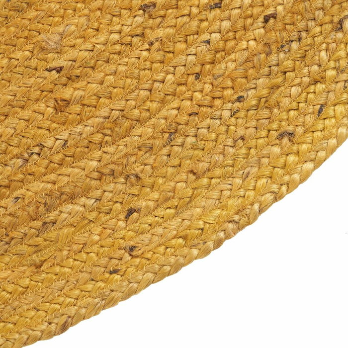 BigBuy Home Tapis Jaune Jute 120 x 120 cm BigBuy Home Tapis Jaune Jute 120 x 120 cm