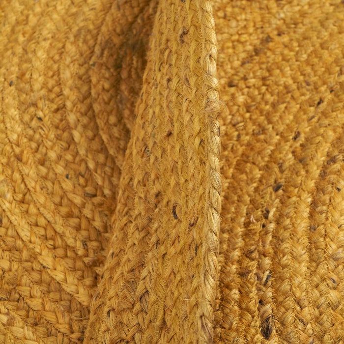 BigBuy Home Tapis Jaune Jute 120 x 120 cm BigBuy Home Tapis Jaune Jute 120 x 120 cm