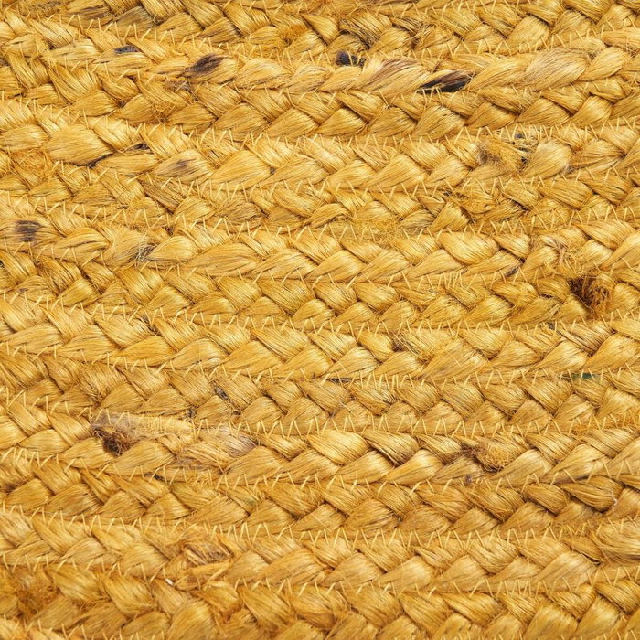 BigBuy Home Tapis Jaune Jute 120 x 120 cm BigBuy Home Tapis Jaune Jute 120 x 120 cm