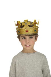 My Other Me - Couronne royale 55 - 60 cm - Décoratif adulte - Langues: français, anglais, espagnol, allemand, italien, portugais